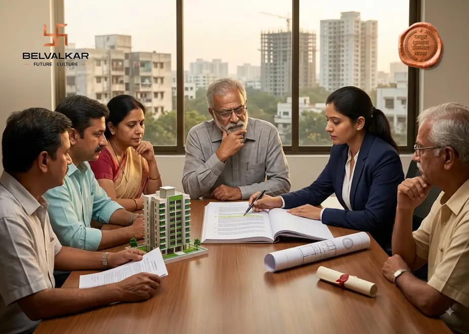 Clauses to review before signing a Pune redevelopment agreement, highlighting key terms that protect society members.