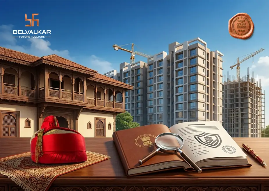 Pune redevelopment project showing a residential building and RERA protections for housing society members